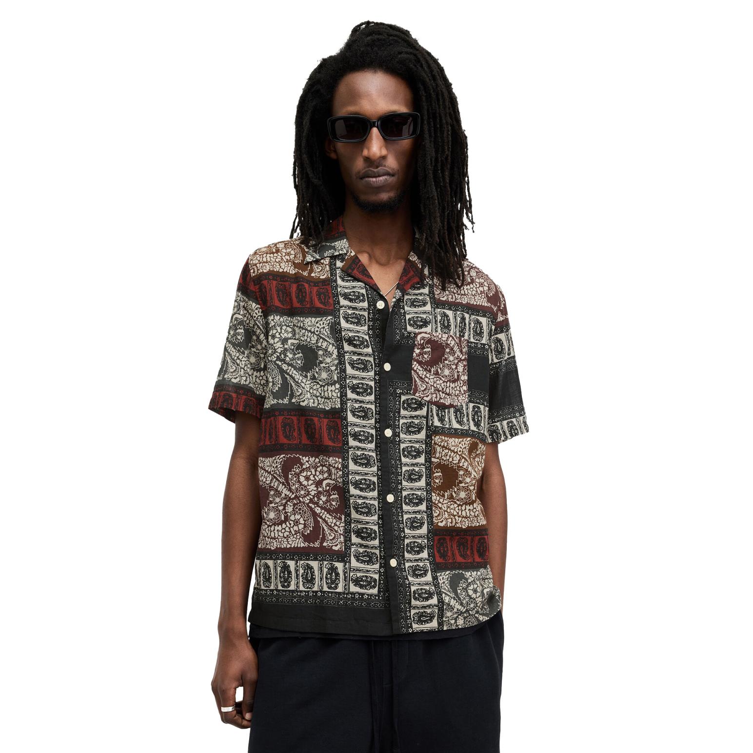 AllSaints Marquee Paisley Print Relaxed Fit Shirt